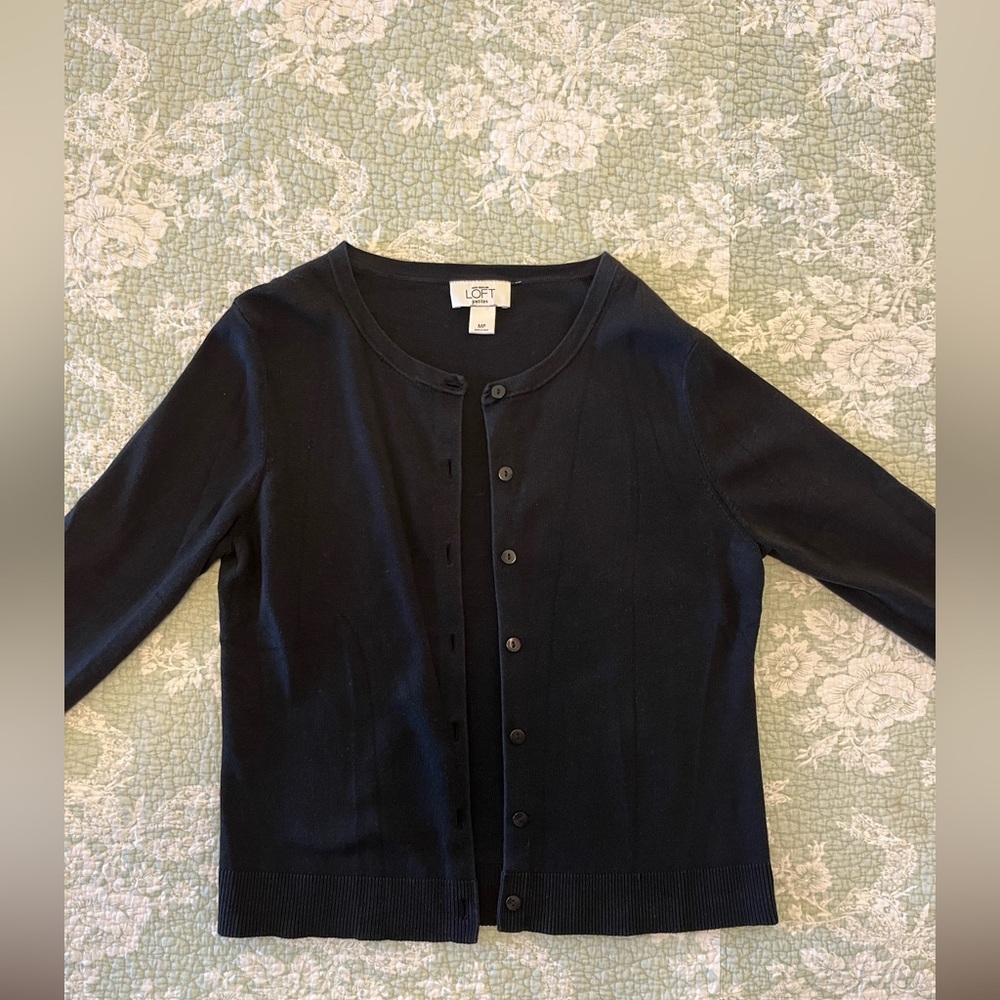 Black Button-Up Cardigan